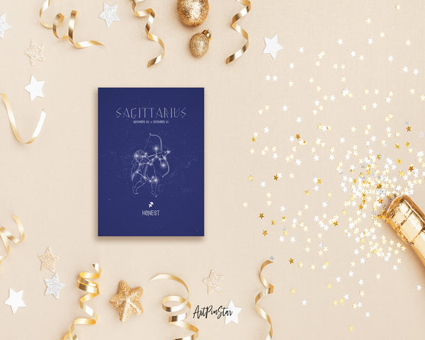 Astrology Sagittarius Prediction Yearly Horoscope Art Customized Gift Cards