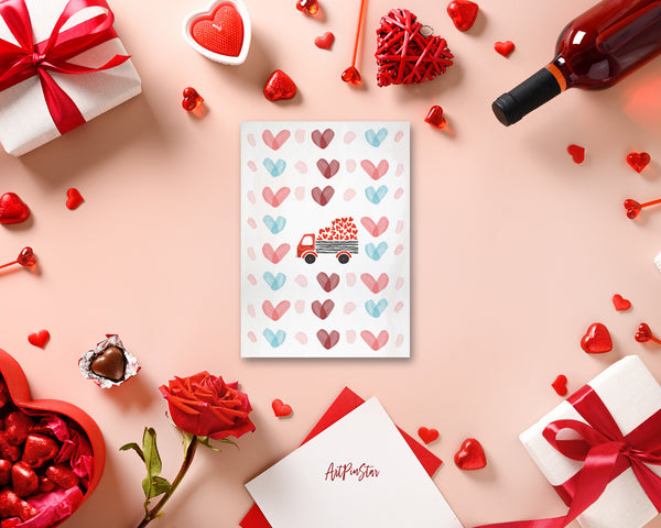 Valentine's Day Heart Customized Greeting Card