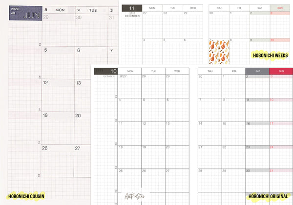Autumn Mini Fullbox Pattern Planner Sticker, Weeks