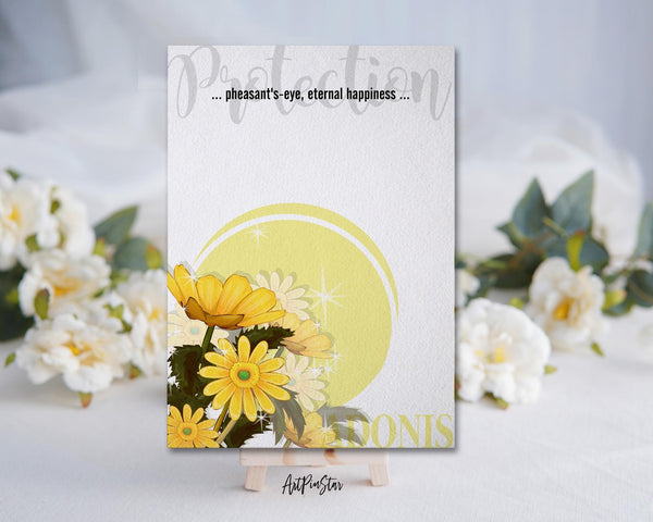 Adonis Flower Meanings Symbolism Customized Gift Cards