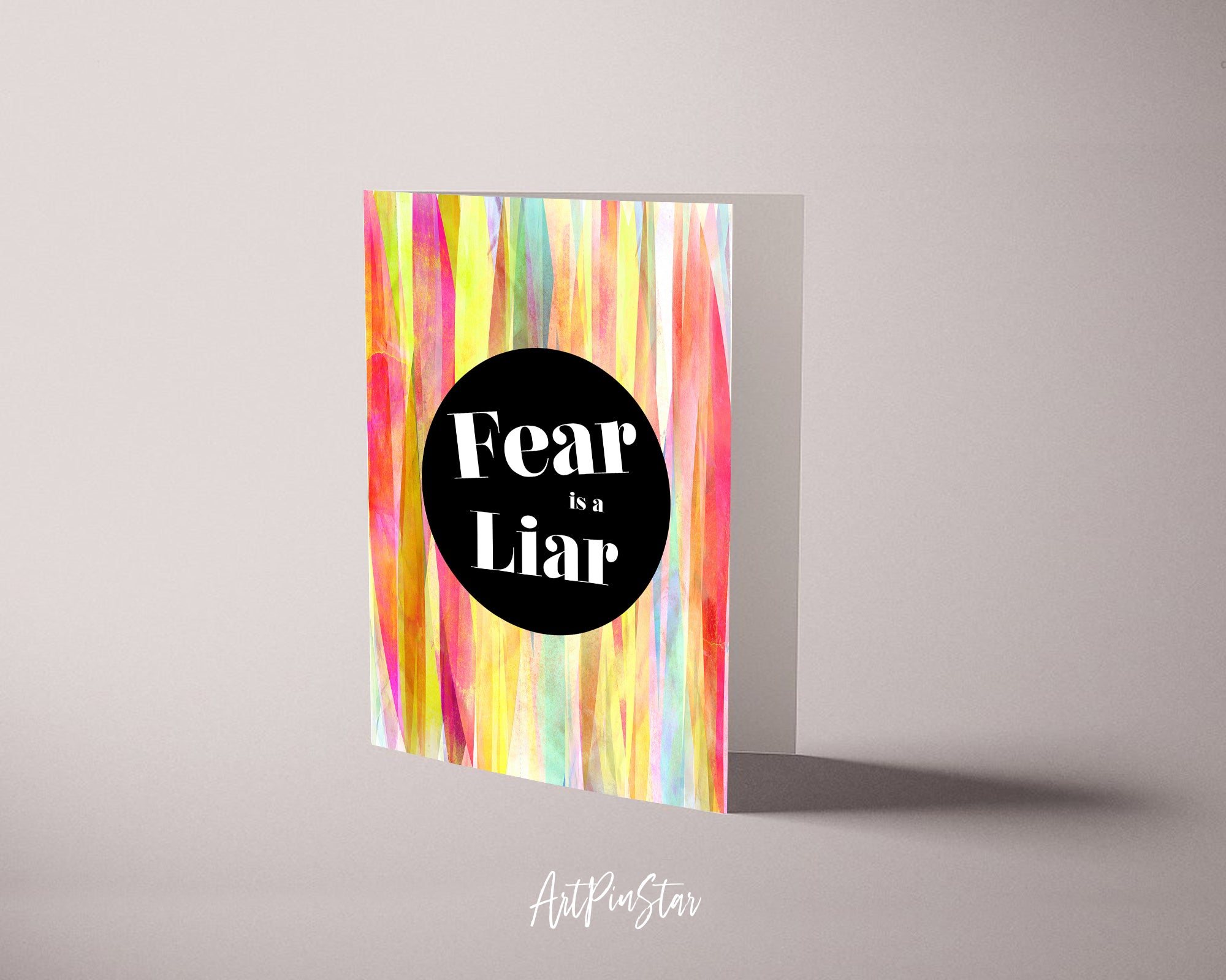 Fear is a liar Zach Williams Life Quote Customized Greeting Cards