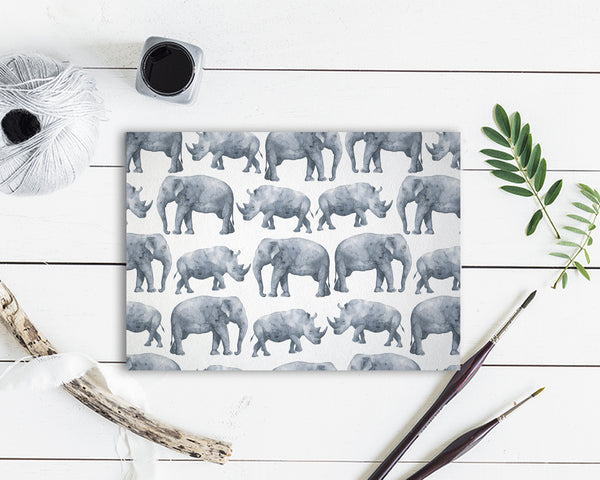 Safari Elephant Animal Greeting Cards