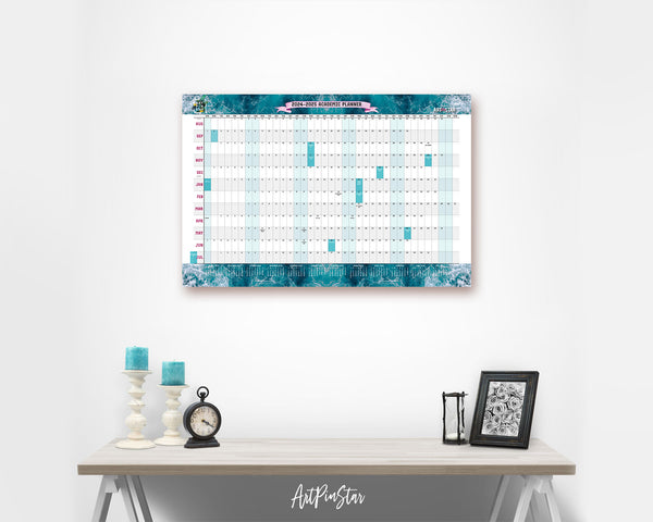 2024-25 Academic Schedule Customizable Year Planner at a Glance Wall Calendar