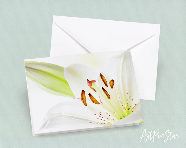 Lily Flower Photo Art Customized Gift Cards