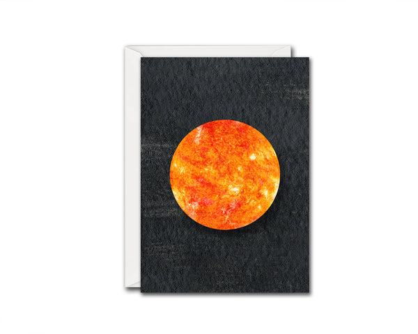 Sun Planet Solar System Customizable Greeting Card