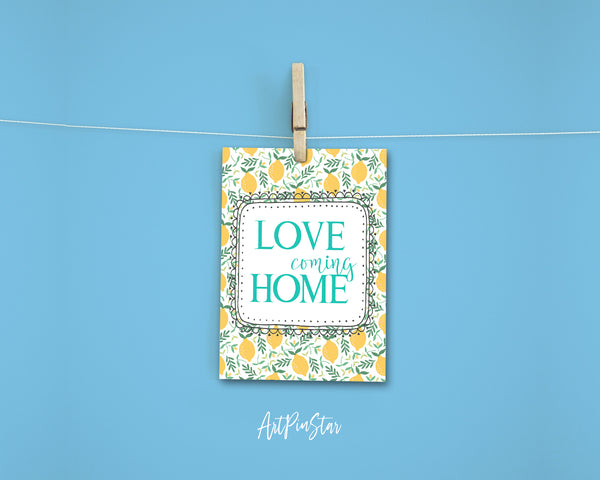 Love Coming Home Happiness Quote Customized Greeting Cards