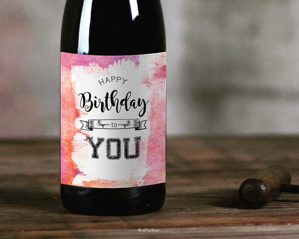 Happy Birthday To You Holiday Customizable Label