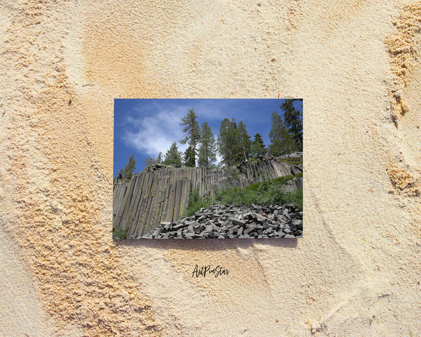 Devil's Postpile National Monument Landscape Custom Greeting Cards