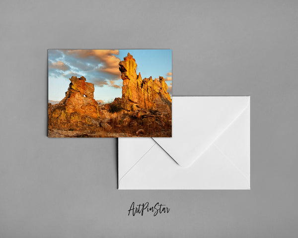 Madagascar's Rock Isalo National Park Landscape Custom Greeting Cards