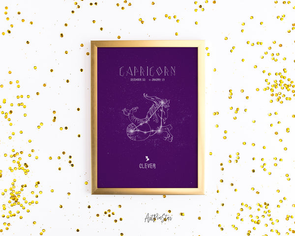 Astrology Capricorn Prediction Yearly Horoscope Art Customized Gift Cards