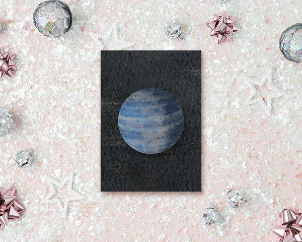 Neptune Planet Solar System Customizable Greeting Card