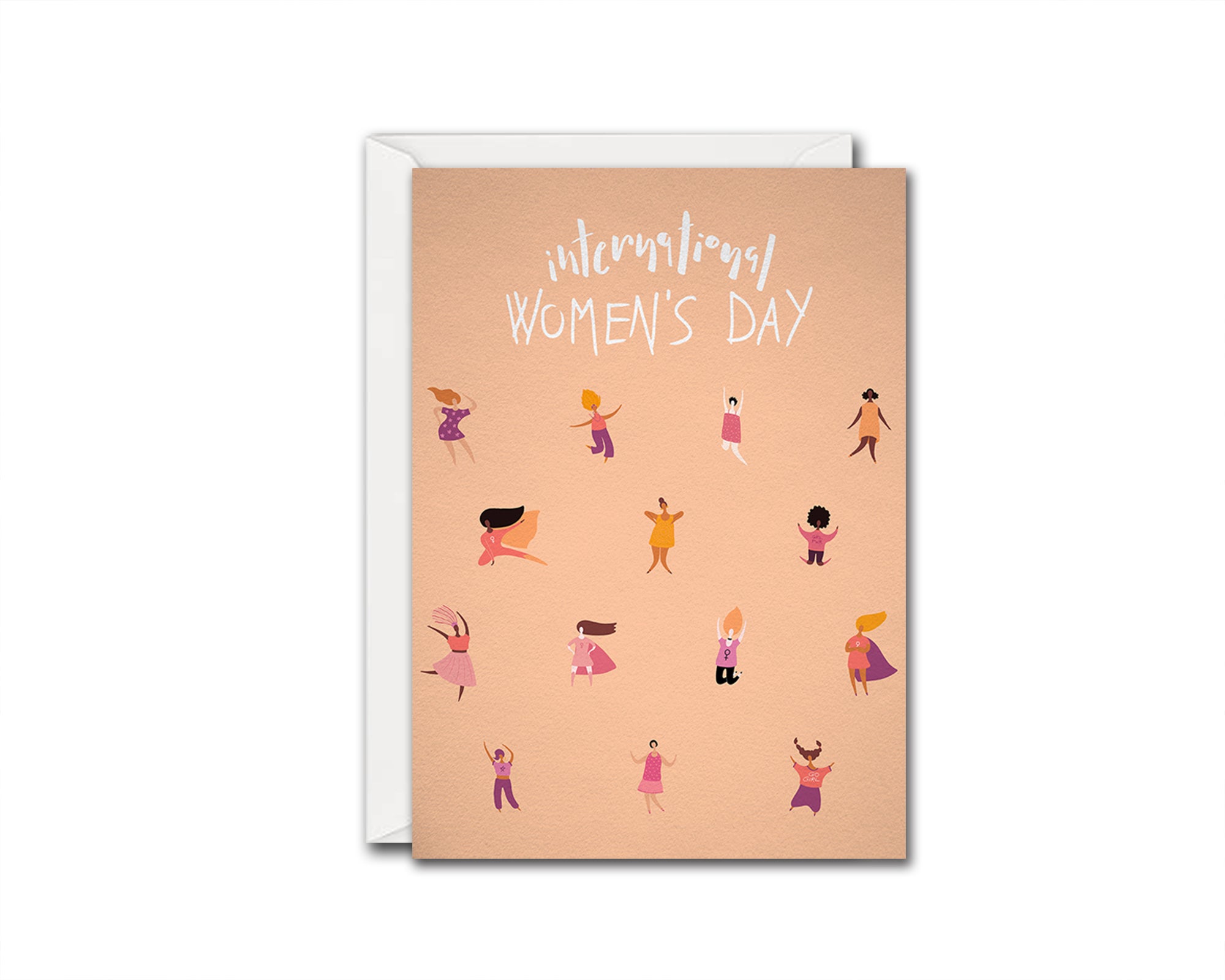 International Women's Day Women Empowerment Customizable Greeting Card