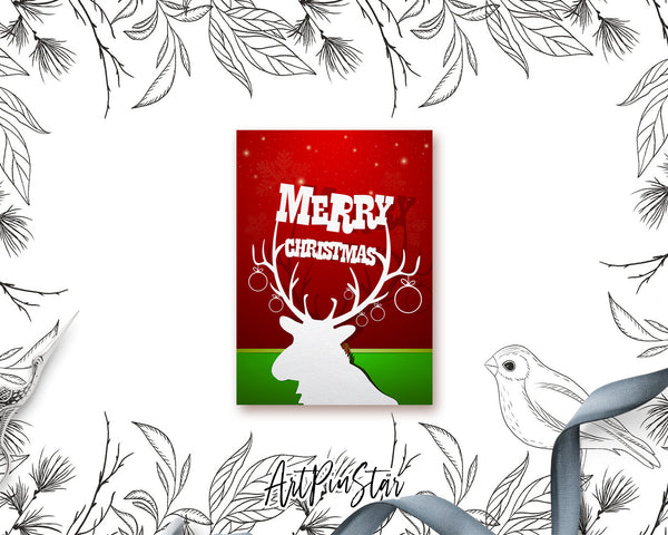 Merry Christmas Personalized Holiday Greeting Card Gifts