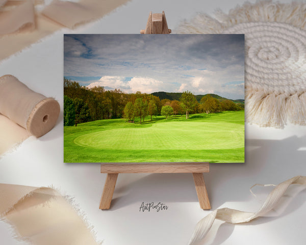 Czech Republic Golf Course Landscape Custom Greeting Cards