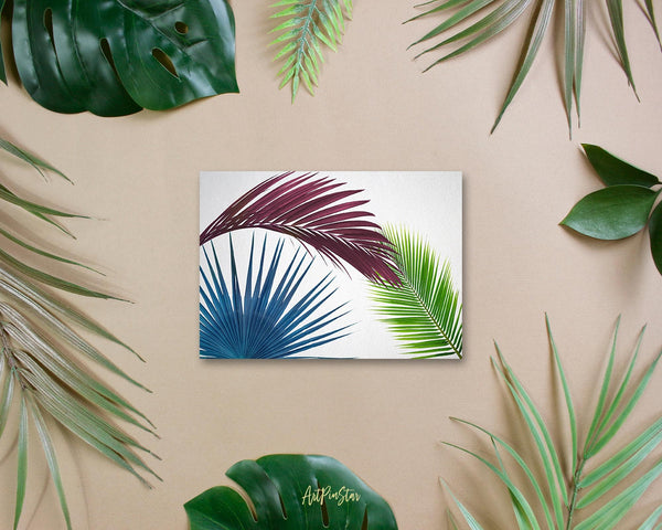 Green Leaves of Palm Tree Botanical Garden Customized Greeting Card