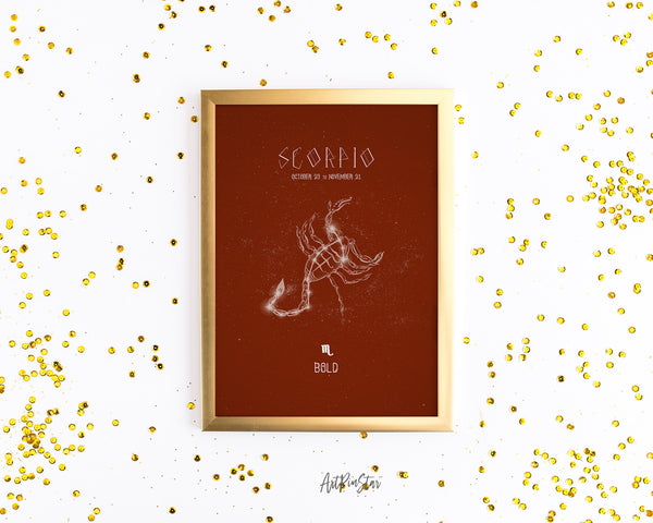 Astrology Scorpio Prediction Yearly Horoscope Art Customized Gift Cards