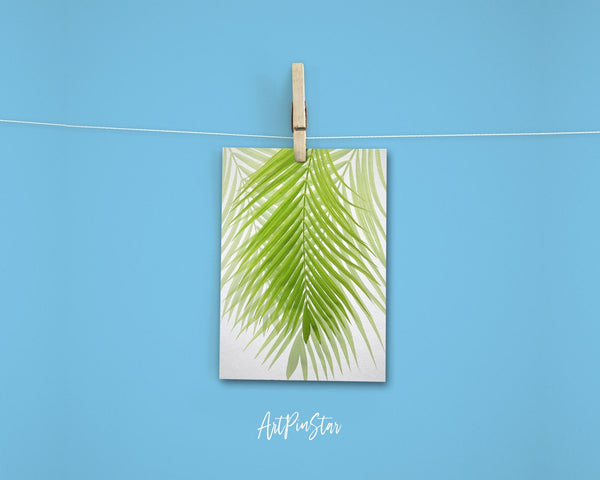 Green Palm Tree Leaf Botanical Garden Customized Greeting Card