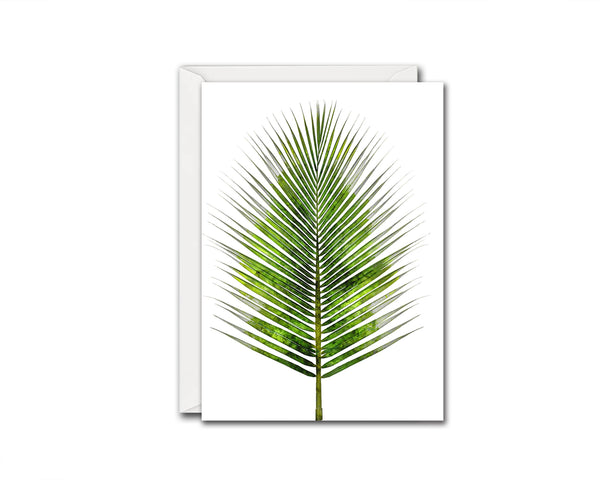 The Coconut Palm Leaves Botanical Garden Customized Greeting Card