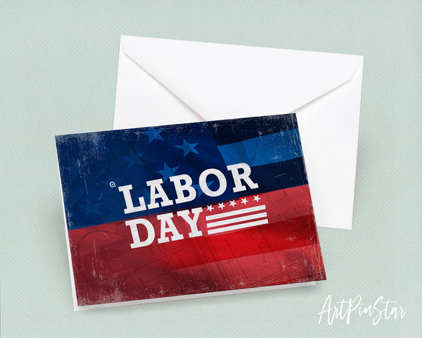 Labor Holiday Greeting Customizable Gift Cards