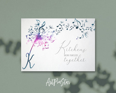 Inspiring Music Quote Letter K Symbol Kitchens bring families together