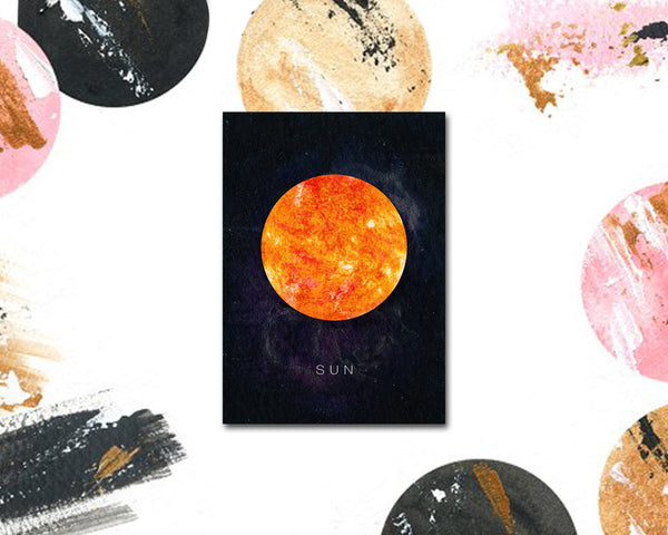 Sun Planet Universe Space Solar System Customizable Greeting Card