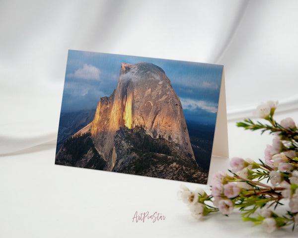 Yosemite National Park Half Dome, California Landscape Custom Greeting Cards