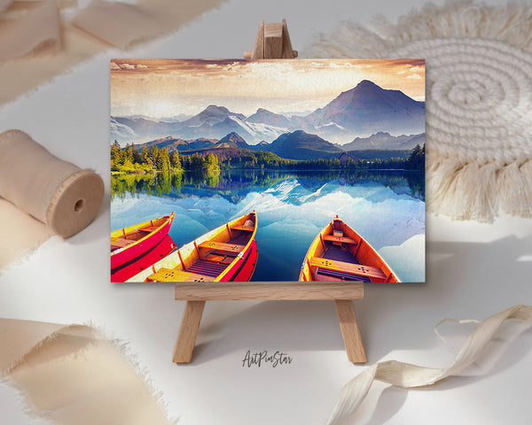 Strbske Pleso Lake in National Park High Tatra Slovakia, Europe Landscape Custom Greeting Cards