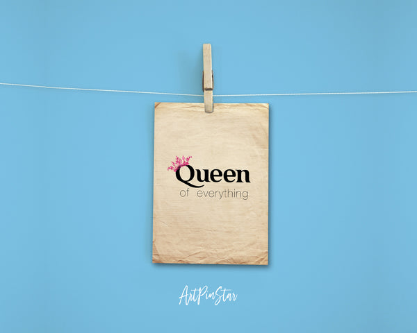 Queen of Everythig Funny Quote Customized Greeting Cards
