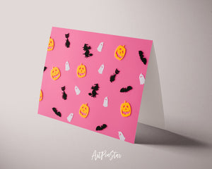 Halloween Bats Witches Ghosts Jack-o'-Lantern Custom Holiday Greeting Cards
