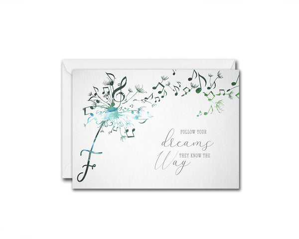 Inspiring Music Quote Letter F Symbol Follow your dreams they know the way