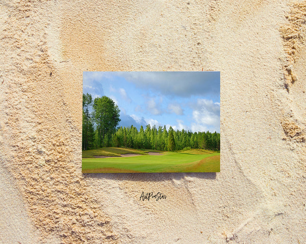 Finland Golf Courses Landscape Custom Greeting Cards