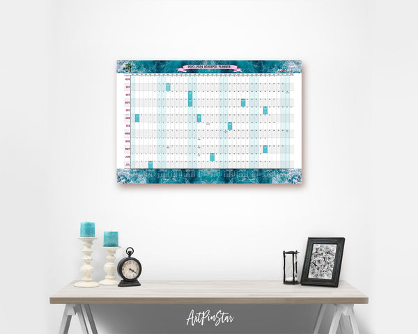 2023-24 Academic Schedule Customizable Year Planner at a Glance Wall Calendar