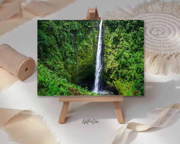 Hilo Hawaii Island, Akaka Falls State Park Landscape Custom Greeting Cards