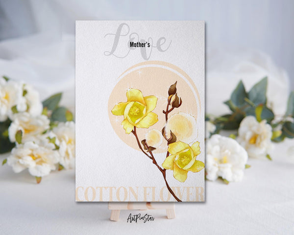 Cotton Flower Meanings Symbolism Customized Gift Cards