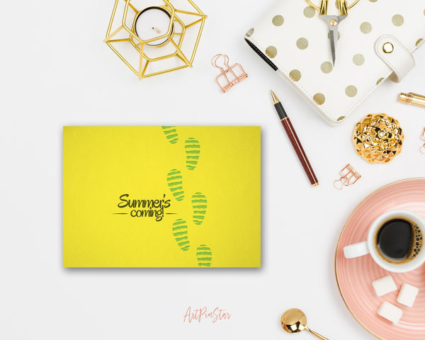 Summer's Coming Food Customized Gift Cards