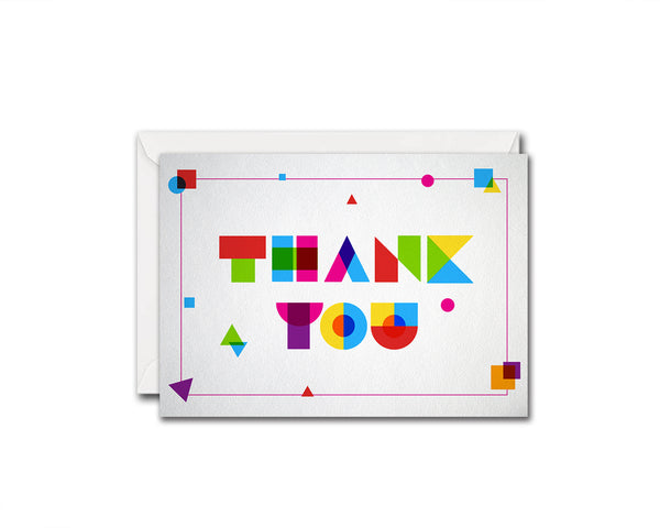 Colorful Thank you Messages Note Cards