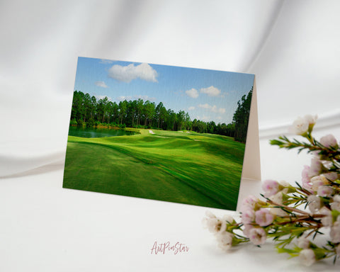 Fleming Island Golf Club Landscape Custom Greeting Cards