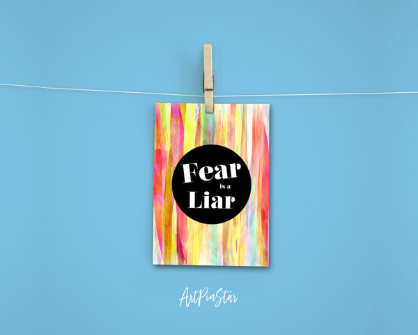 Fear is a liar Zach Williams Life Quote Customized Greeting Cards