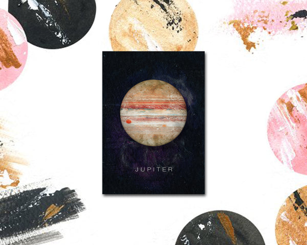 Jupiter Planet Universe Space Solar System Customizable Greeting Card