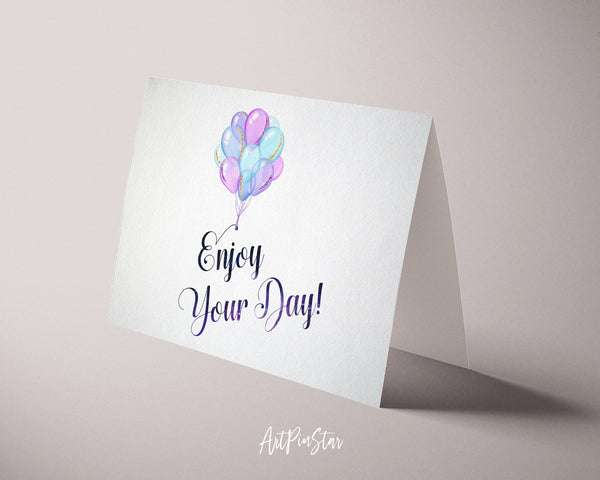 Enjoy your day Bible Verse Customized Greeting Card
