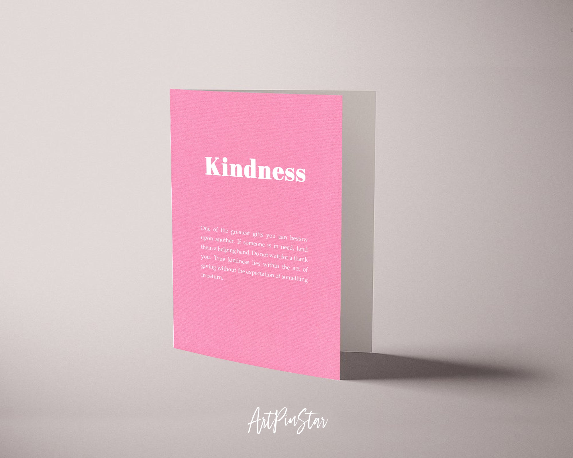 Kindness Life Quote Customized Greeting Cards