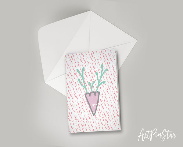 Alphabet Forest Letter V Animal Monogram Note Cards