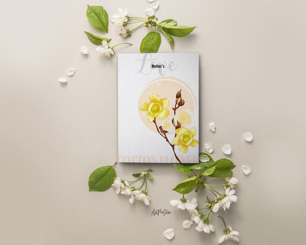 Cotton Flower Meanings Symbolism Customized Gift Cards
