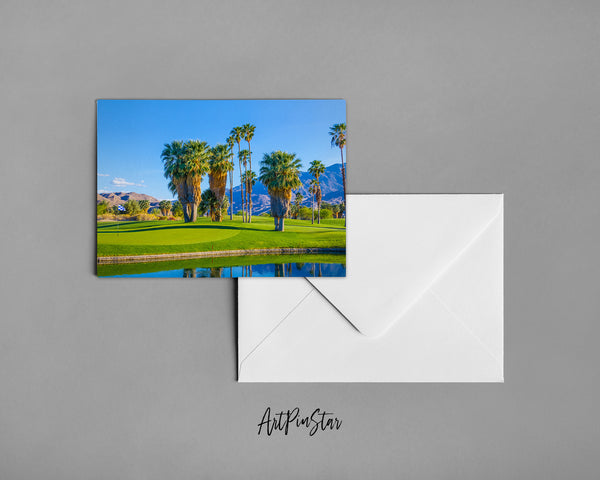 Palm Springs Golf Course, California Landscape Custom Greeting Cards