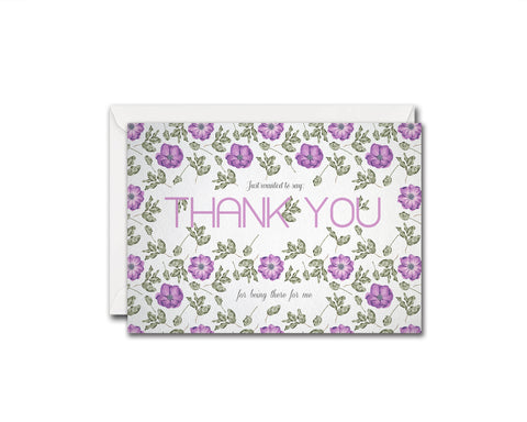 Just wanted to say thank you for being there for me Messages Note Cards