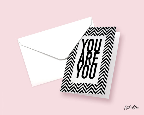 You Are You Life Quote Customized Greeting Cards