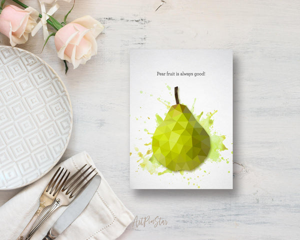 Pear fruite is always good Food Customized Gift Cards