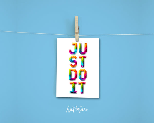 Just do it Campaign Quote Customized Greeting Cards