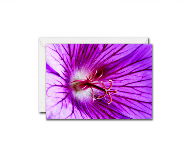 Cranesbill Geranium Flower Photo Art Customized Gift Cards