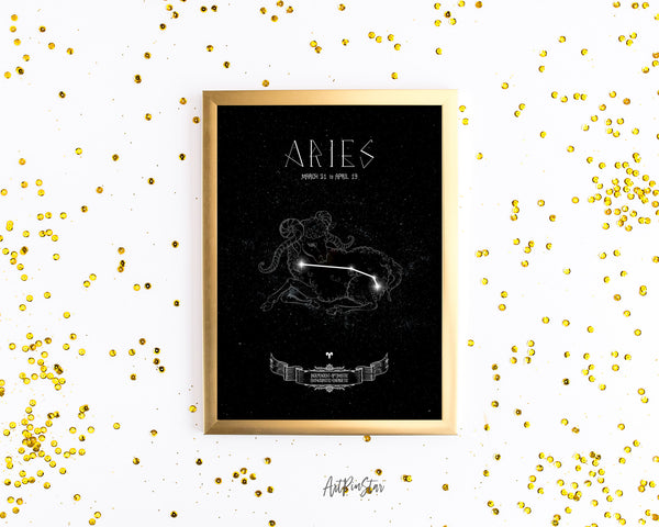 Astrology Aries Prediction Yearly Art Horoscope Customized Gift Cards